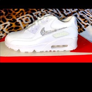 Bling made to order air max 90, big kids sizes